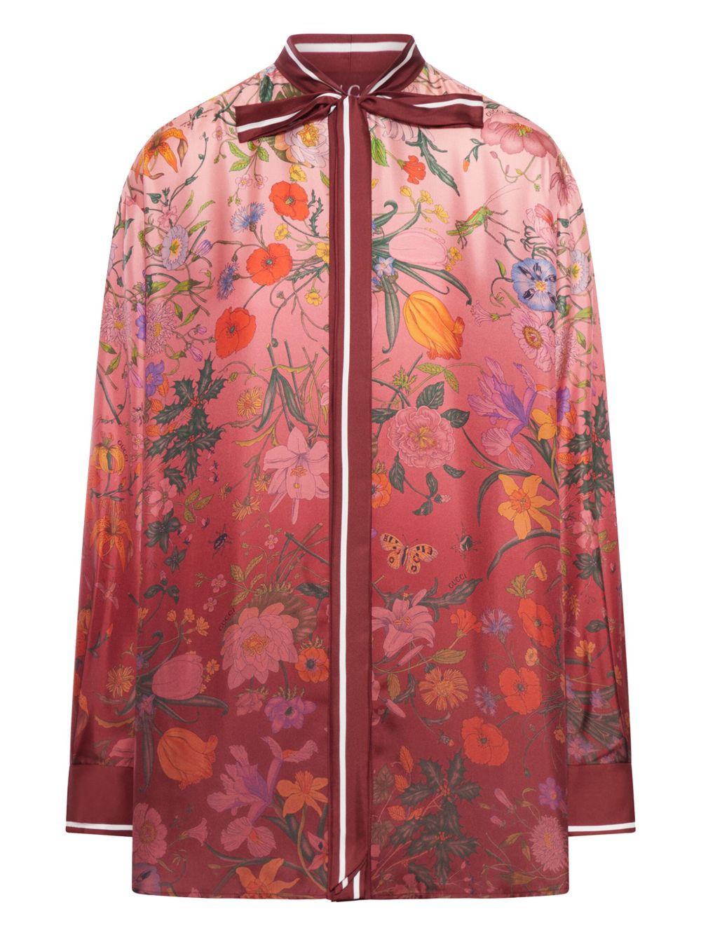 Gucci Shirts Red Natural (other)->silk100.0 %