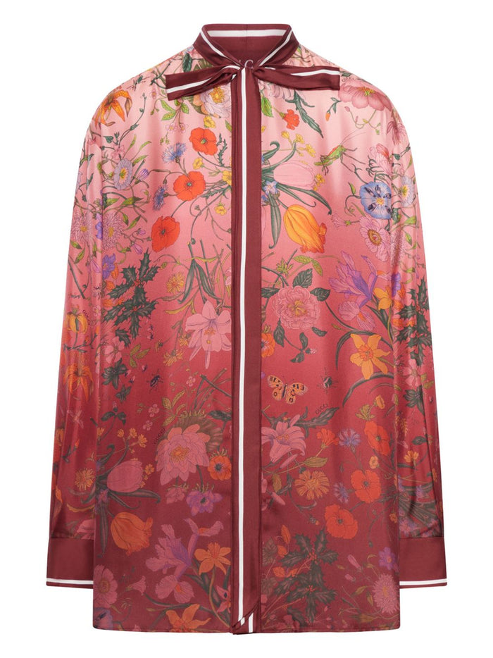 Gucci Shirts Red Natural (other)->silk100.0 %
