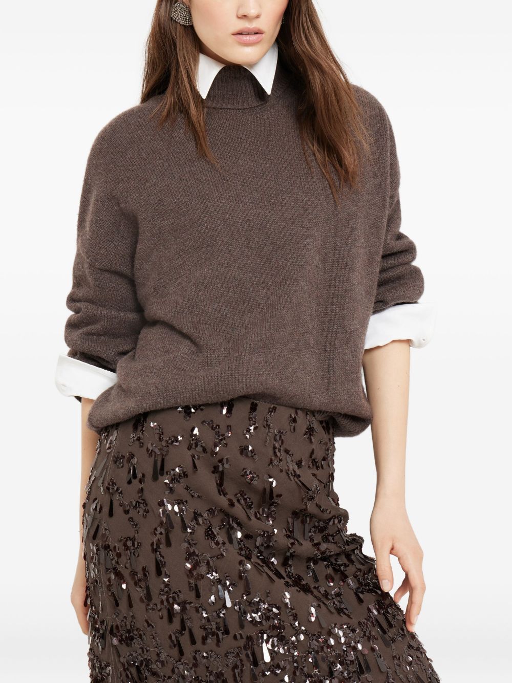 Brunello Cucinelli Sweaters Marrone Cashmere