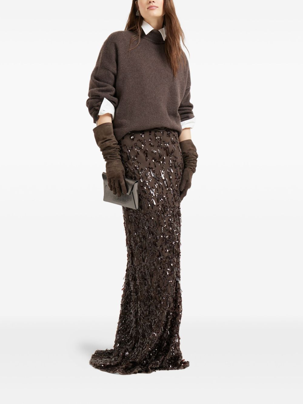 Brunello Cucinelli Sweaters Marrone Cashmere