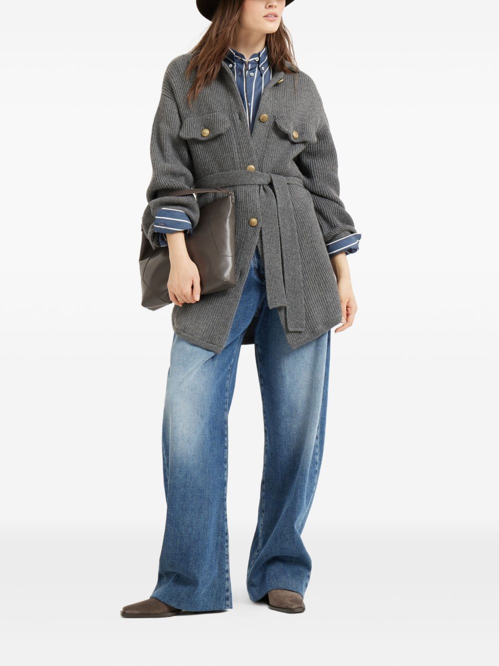 Brunello Cucinelli Sweaters Grigio