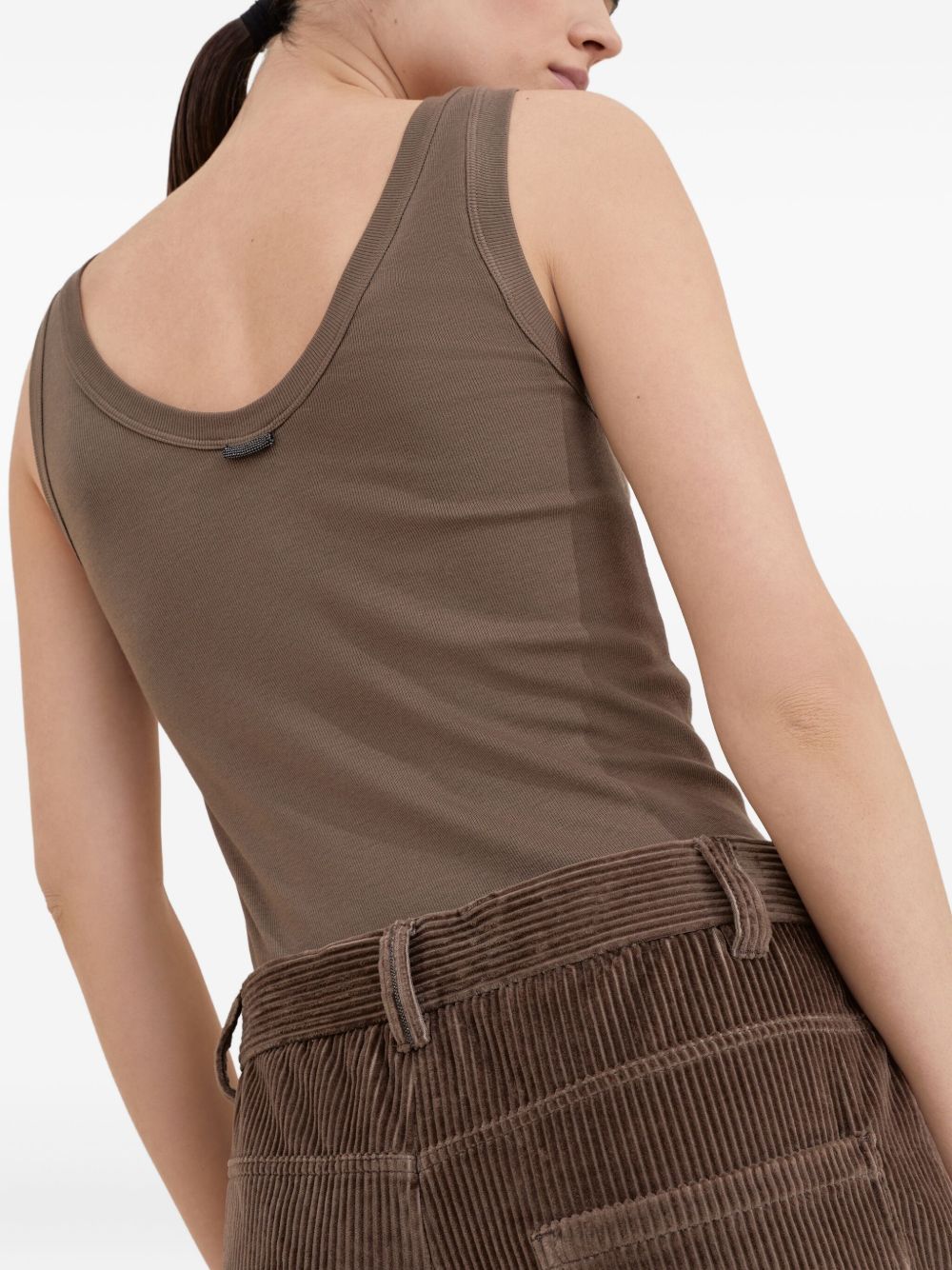 Brunello Cucinelli Trousers Marrone Natural (veg)->cotton100.0 %