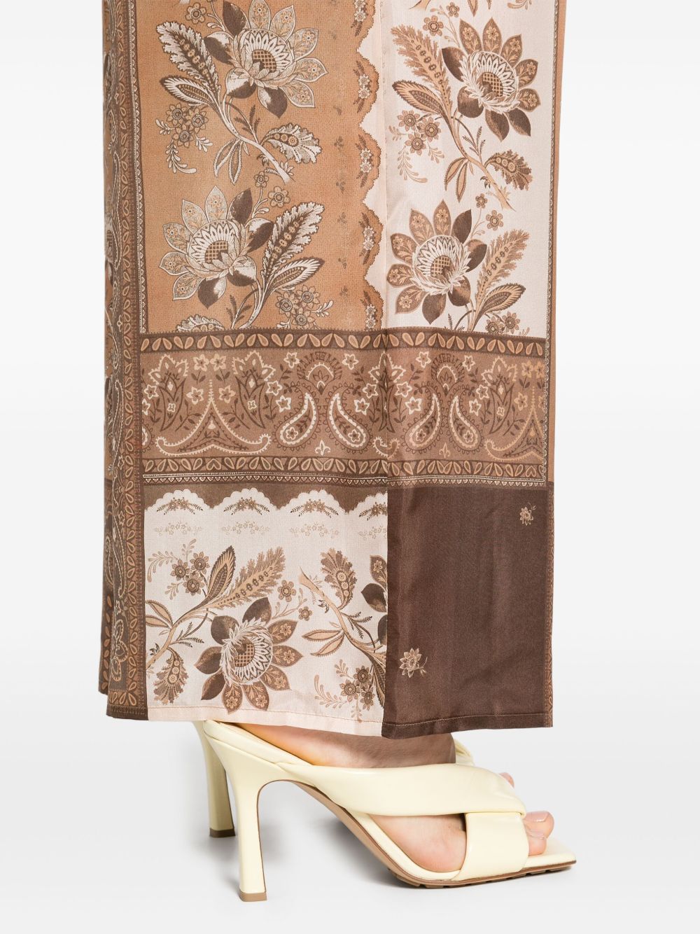 Zimmermann Trousers Brown Silk