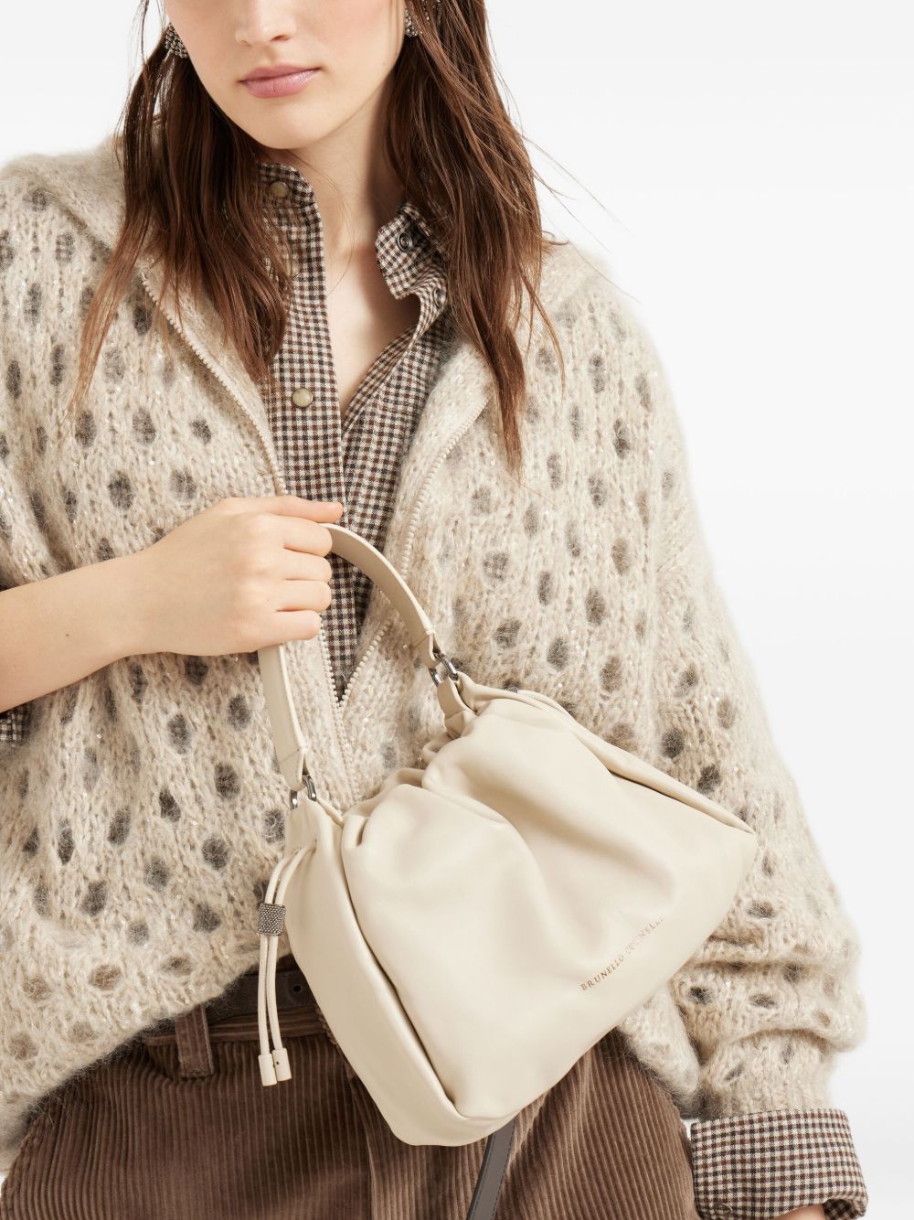 Brunello Cucinelli Bags Avorio Calf Leather