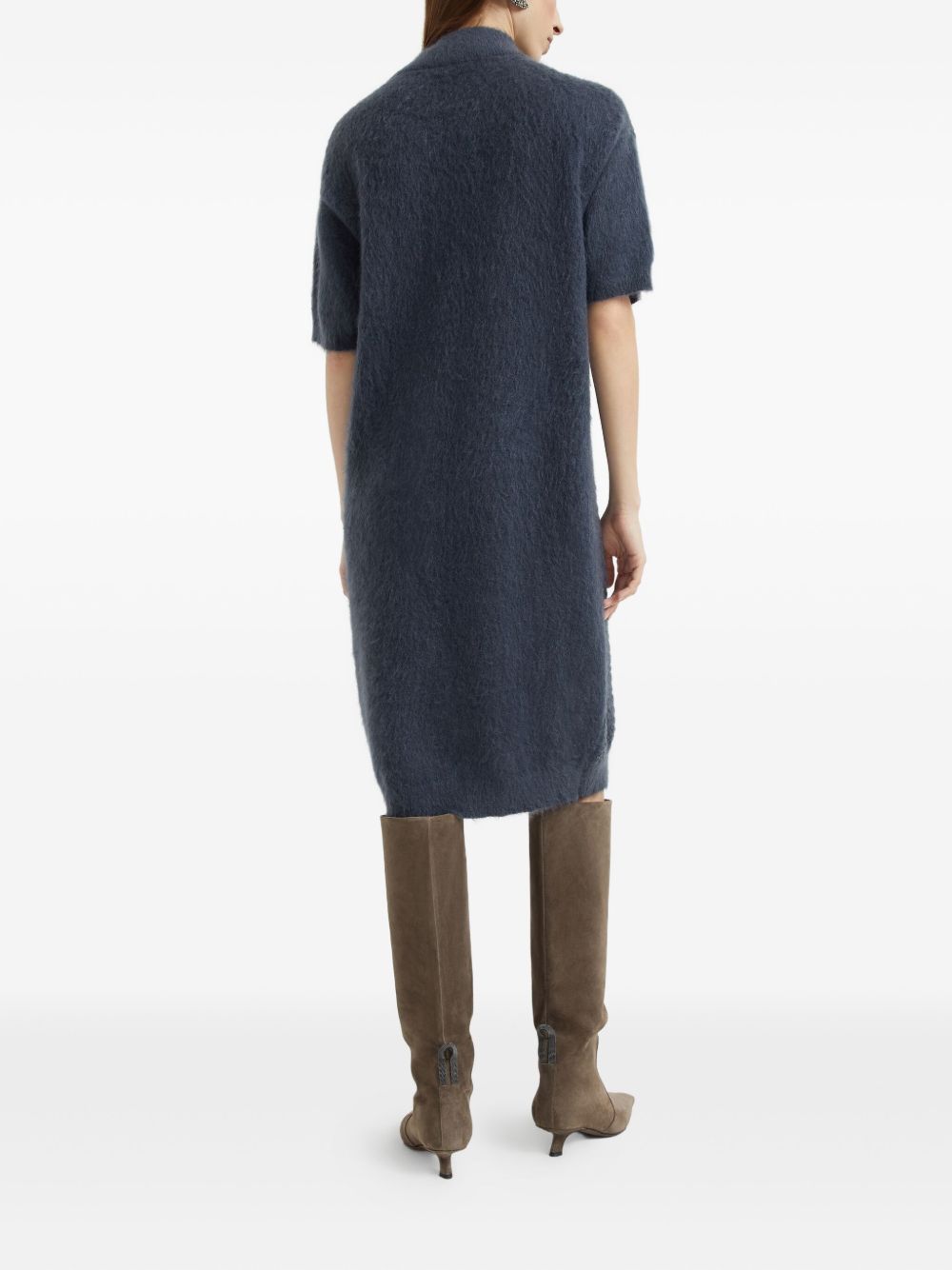 Brunello Cucinelli Dresses Blu Fabric Mohair