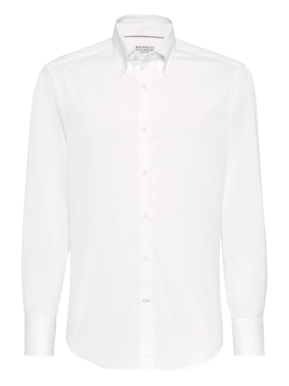 Brunello Cucinelli Shirts Bianco Cotton