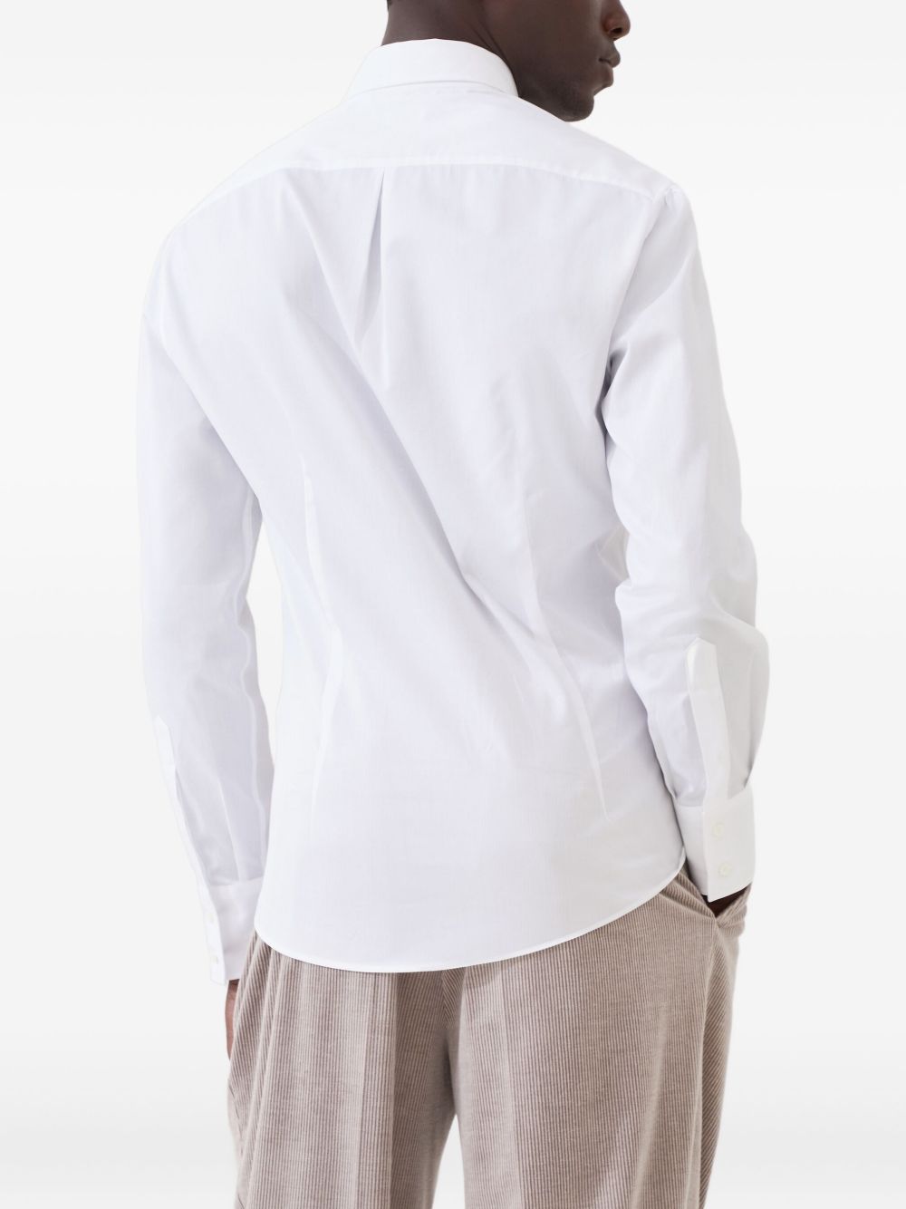 Brunello Cucinelli Shirts Bianco Cotton