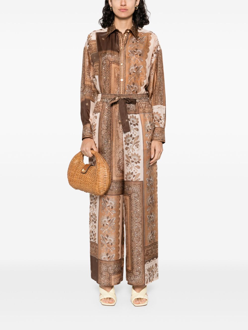 Zimmermann Shirts Brown Silk