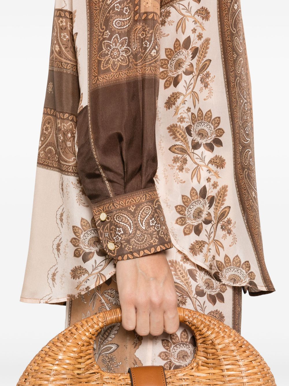 Zimmermann Shirts Brown Silk