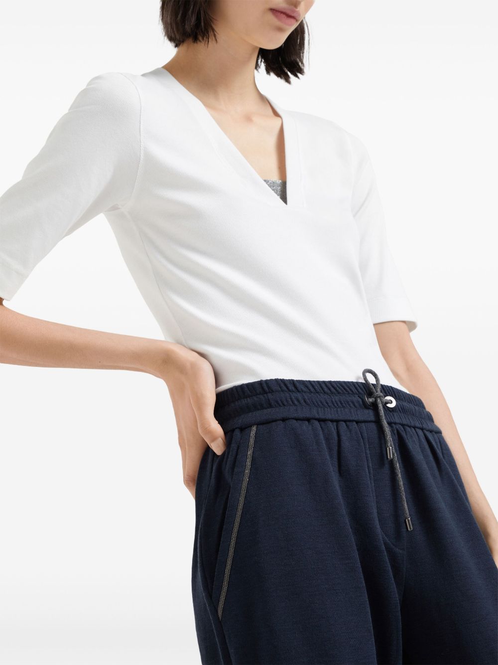 Brunello Cucinelli Trousers Blu Cotton