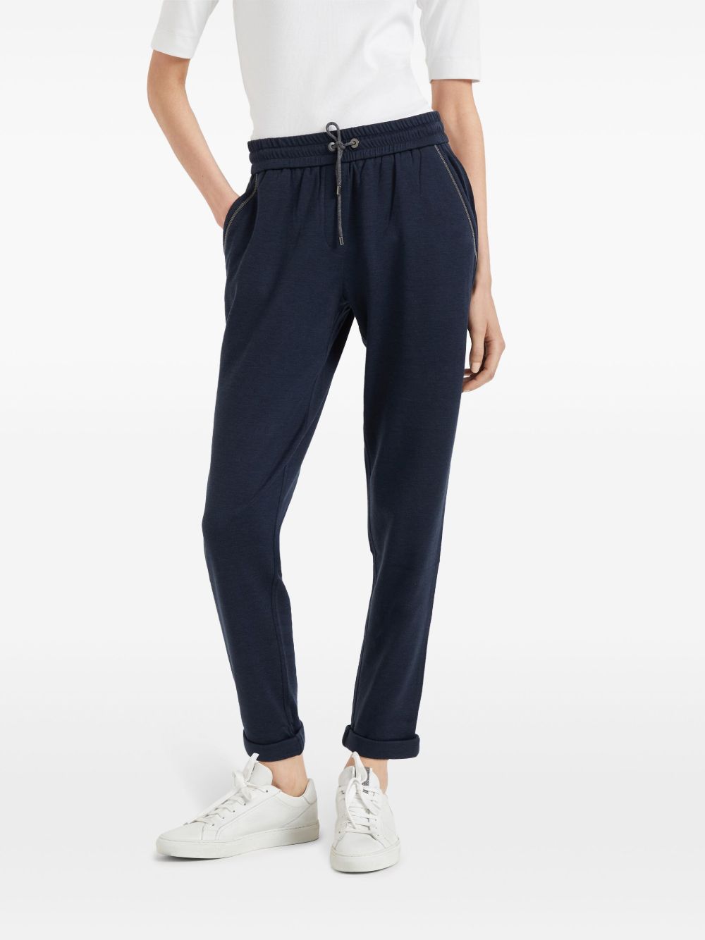 Brunello Cucinelli Trousers Blu Cotton