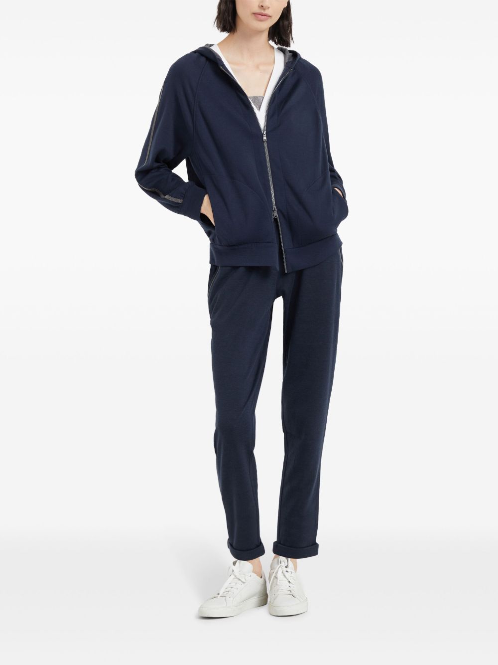 Brunello Cucinelli Trousers Blu Cotton