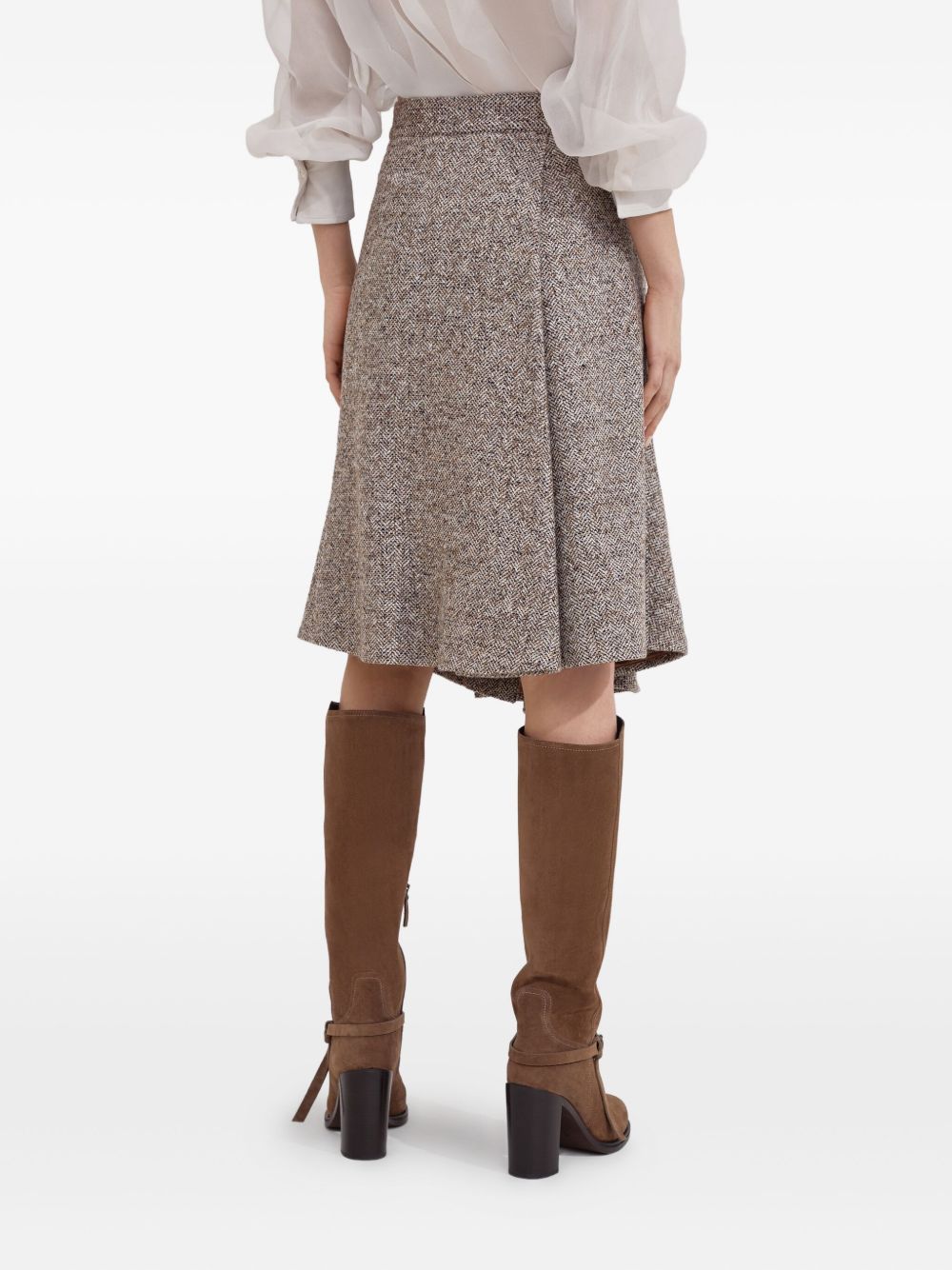 Brunello Cucinelli Skirts Beige Virgin Wool