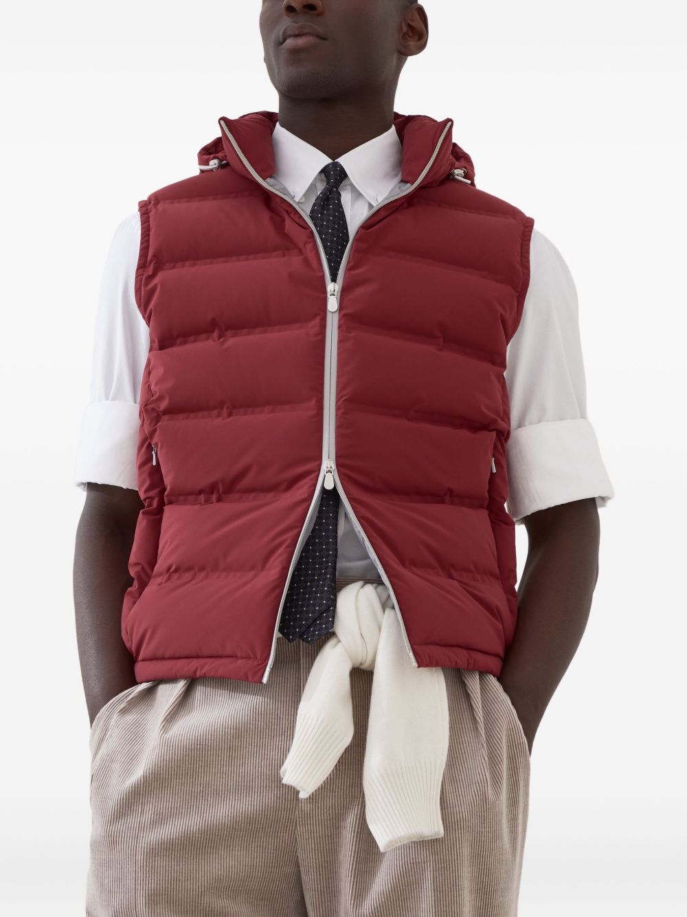 Brunello Cucinelli Jackets Rosso Nylon