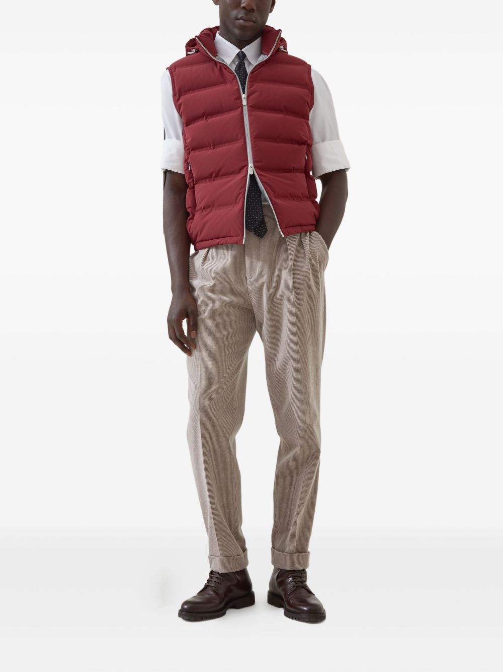 Brunello Cucinelli Jackets Rosso Nylon