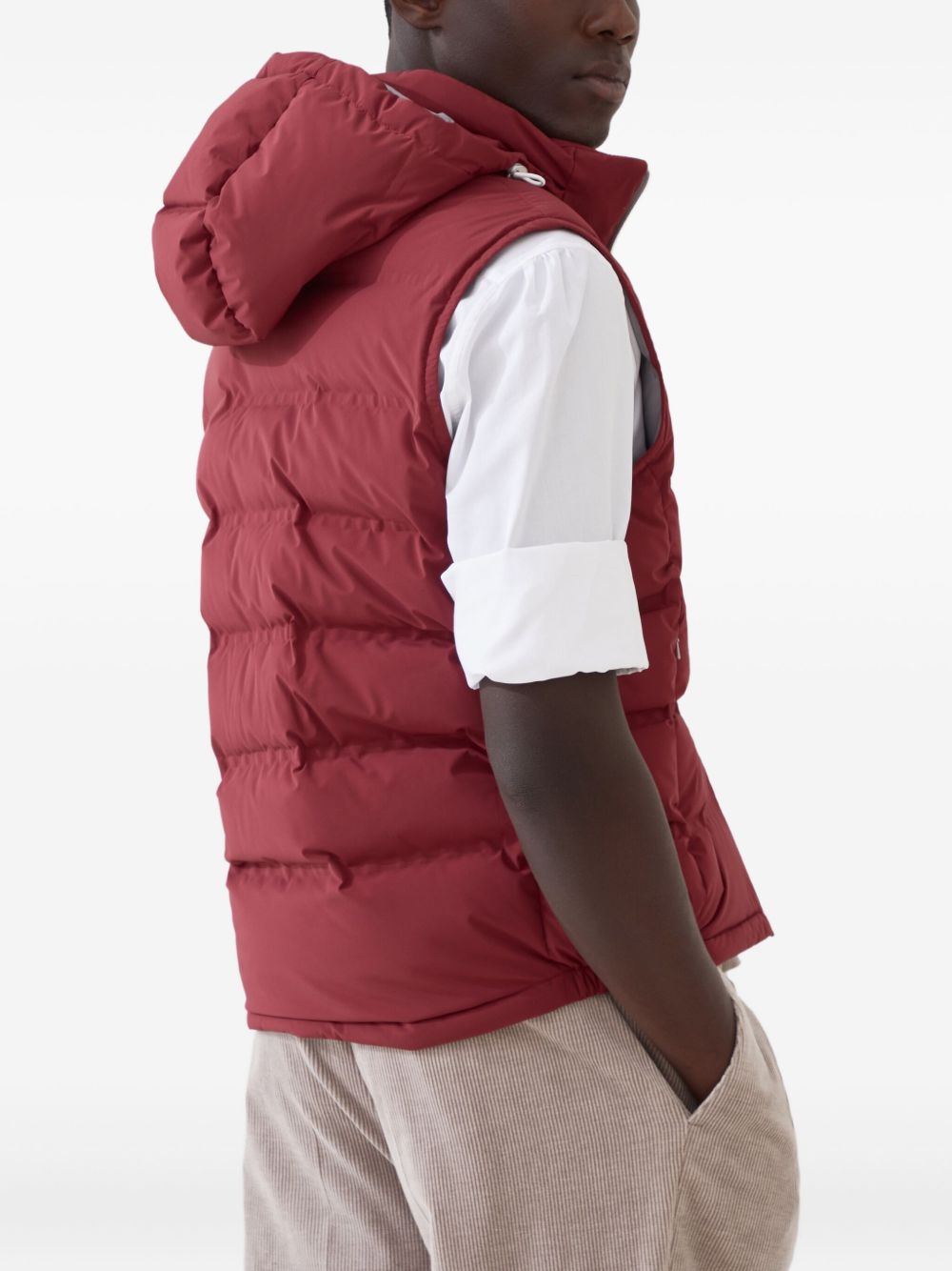 Brunello Cucinelli Jackets Rosso Nylon