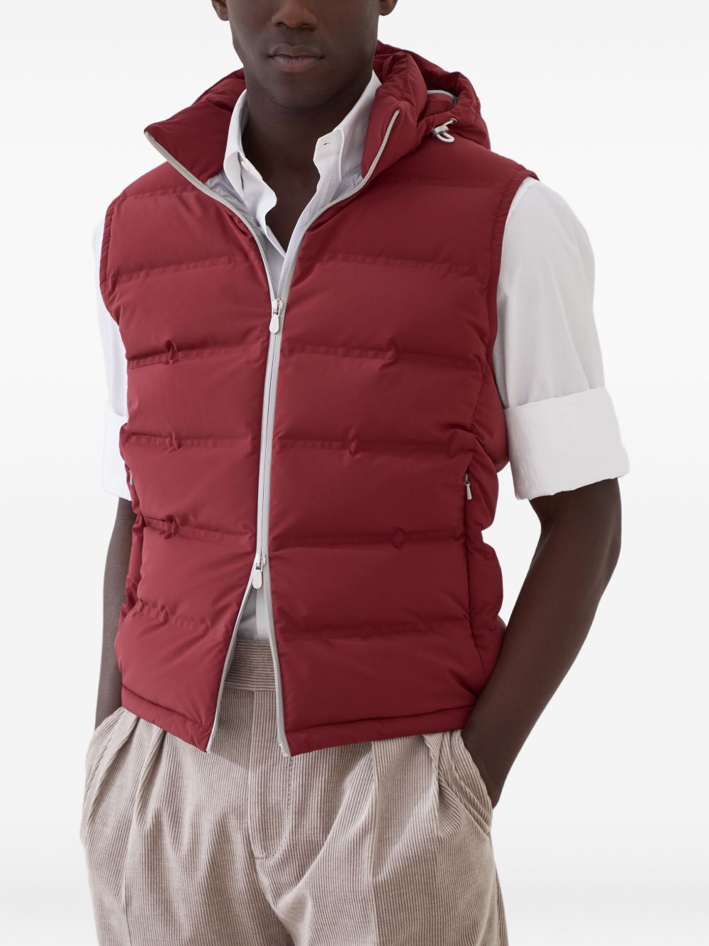 Brunello Cucinelli Jackets Rosso Nylon
