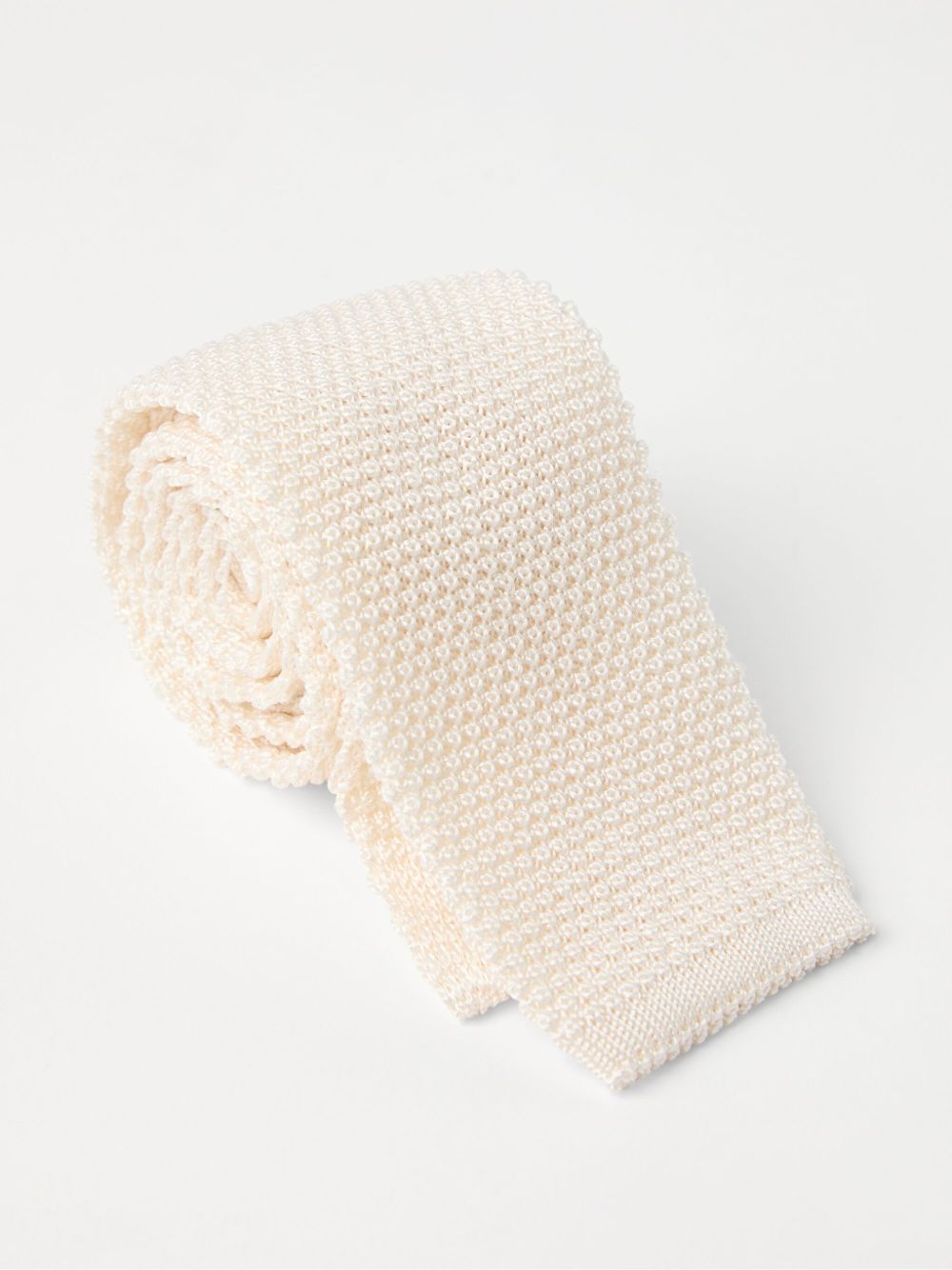 Brunello Cucinelli Ties Bianco Silk