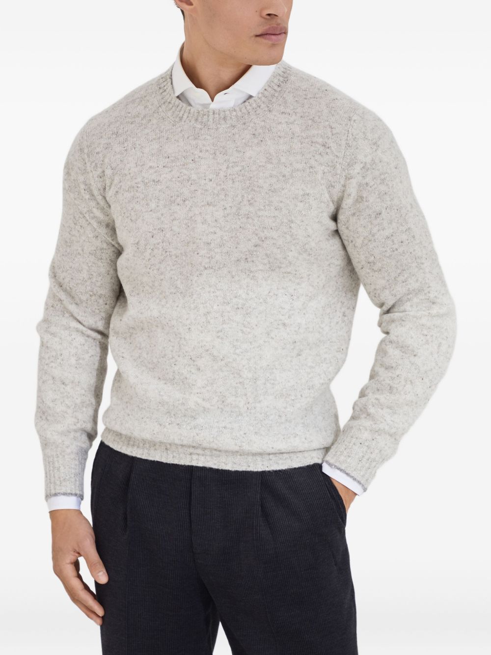 Brunello Cucinelli Sweaters Grigio Fabric