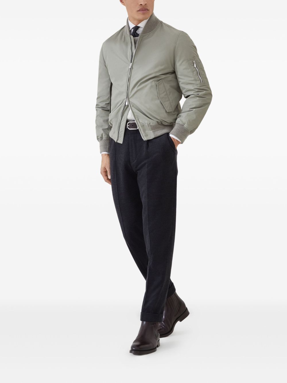 Brunello Cucinelli Sweaters Grigio Fabric