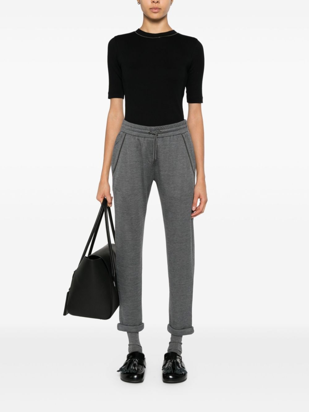 Brunello Cucinelli Trousers Grigio Scuro