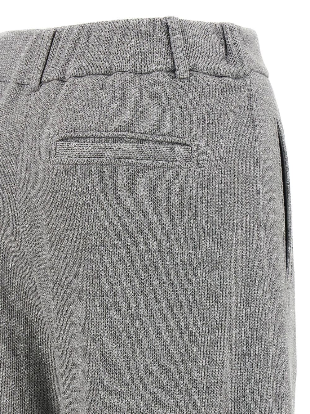 Brunello Cucinelli Trousers Grigio Cotton