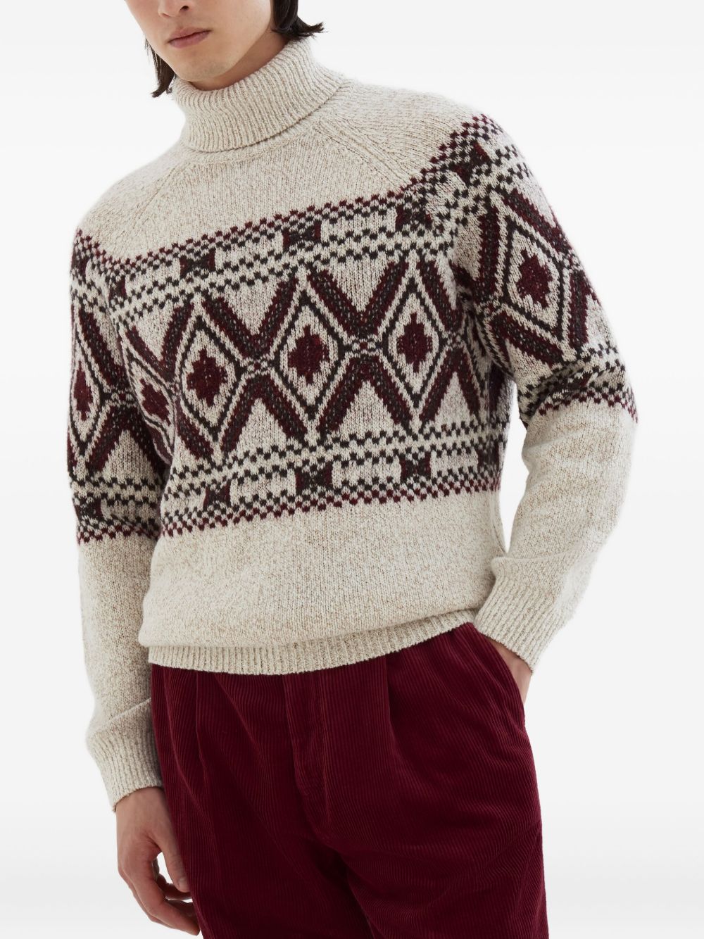 Brunello Cucinelli Sweaters Ecru Virgin Wool