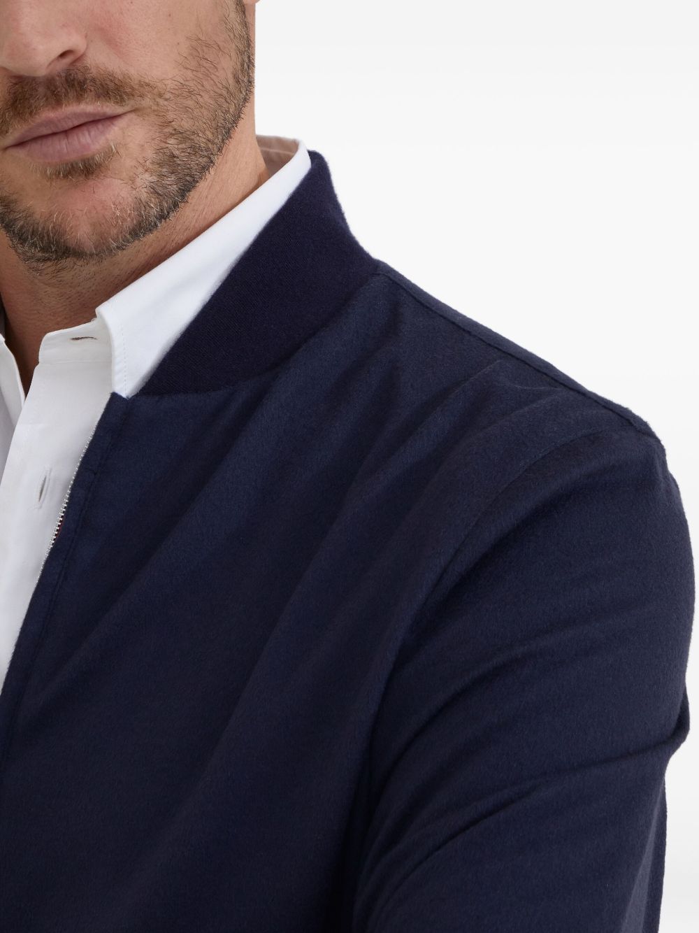 Brunello Cucinelli Coats Blu Cashmere