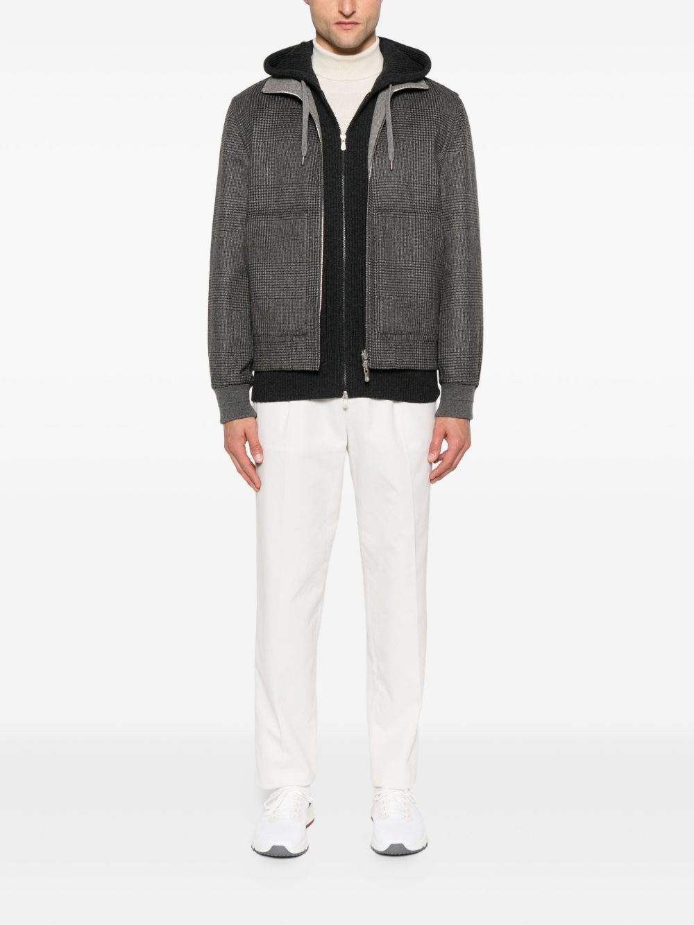 Brunello Cucinelli Coats Grey Outer: Cashmere