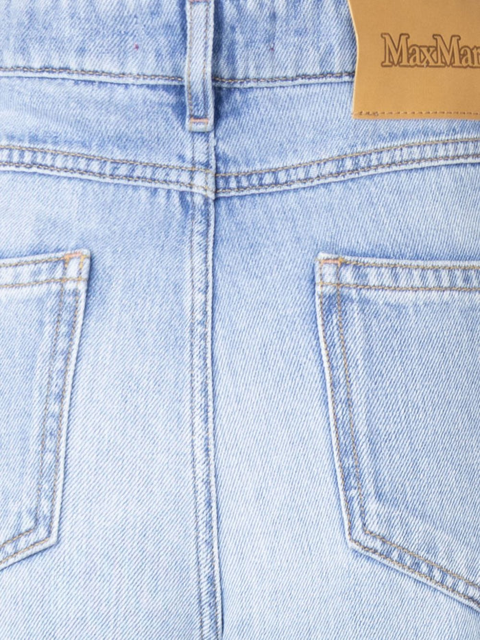 Max Mara Jeans Clear Blue Cotton