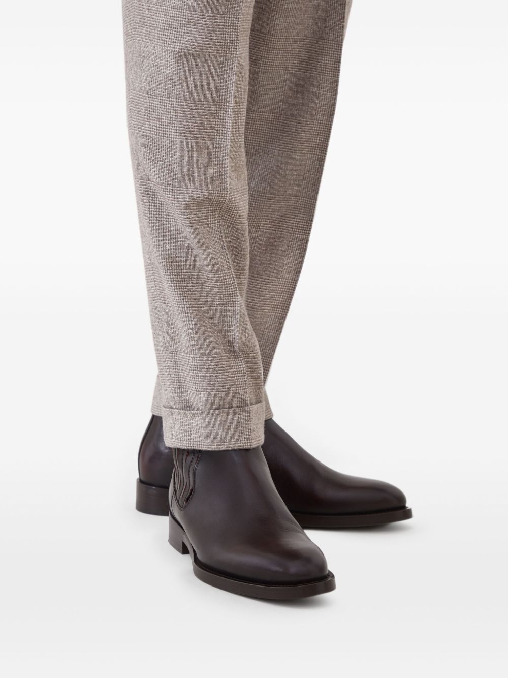 Brunello Cucinelli Boots Marrone Scuro Outer: Leather