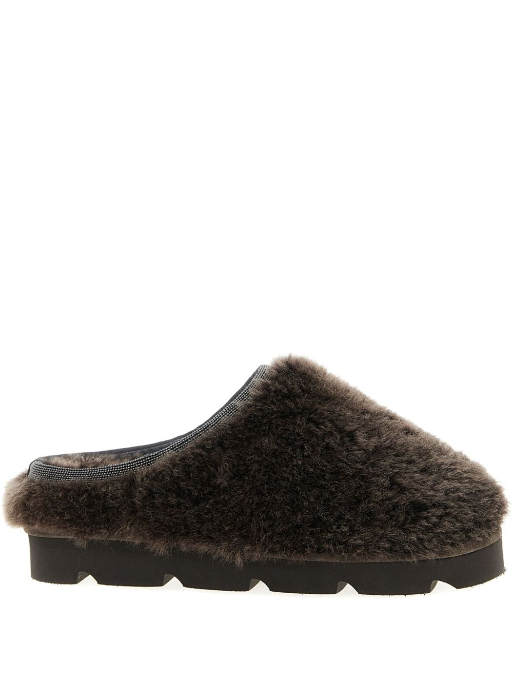 Brunello Cucinelli Sandals Marrone Outer: Sheep Skin/shearling