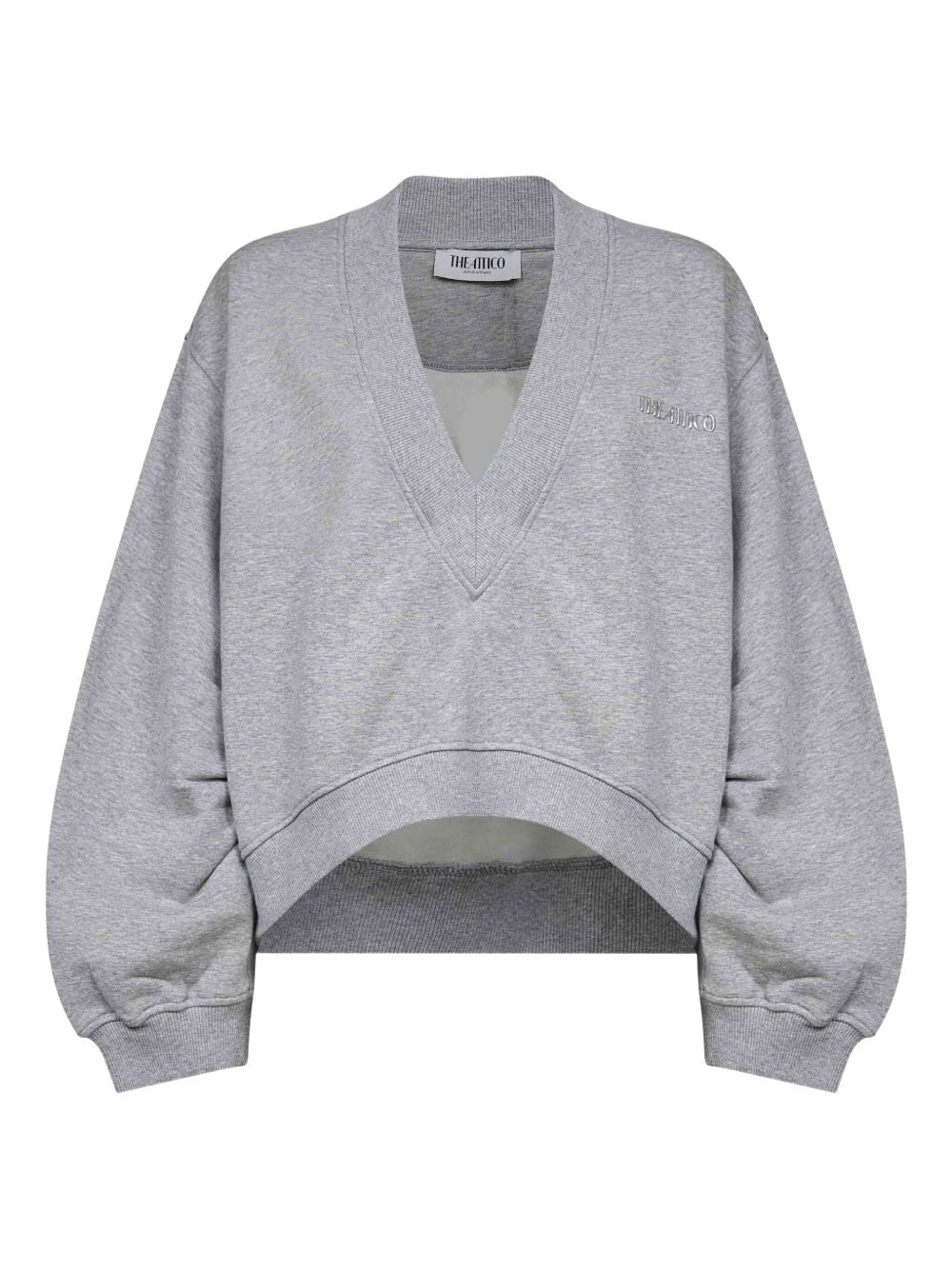 The Attico Sweaters Light Grey Cotton