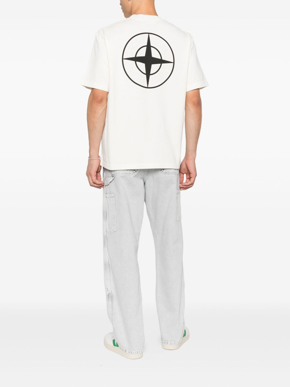 Stone Island T-Shirts And Polos Ivory Cotton