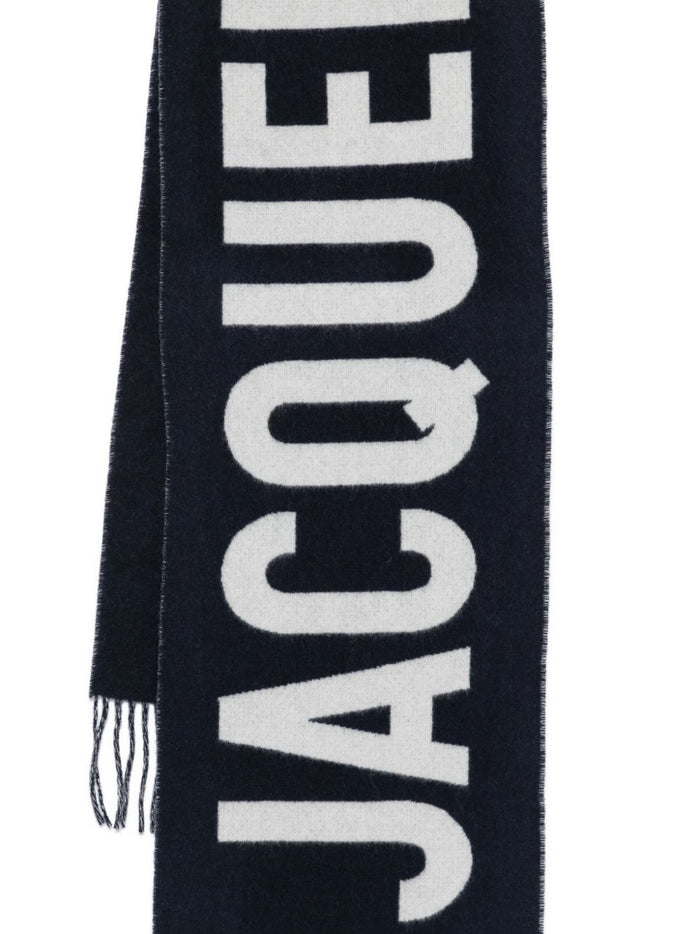 Jacquemus Scarfs Blue Virgin Wool