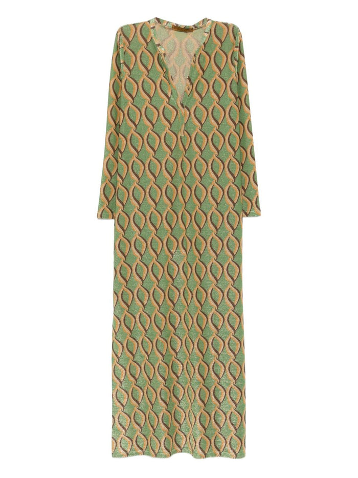 Siyu Dresses Green Viscose