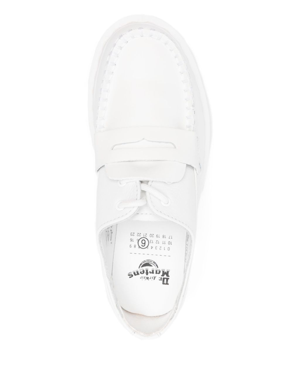 Mm6 X Dr. Martens Flat Shoes White