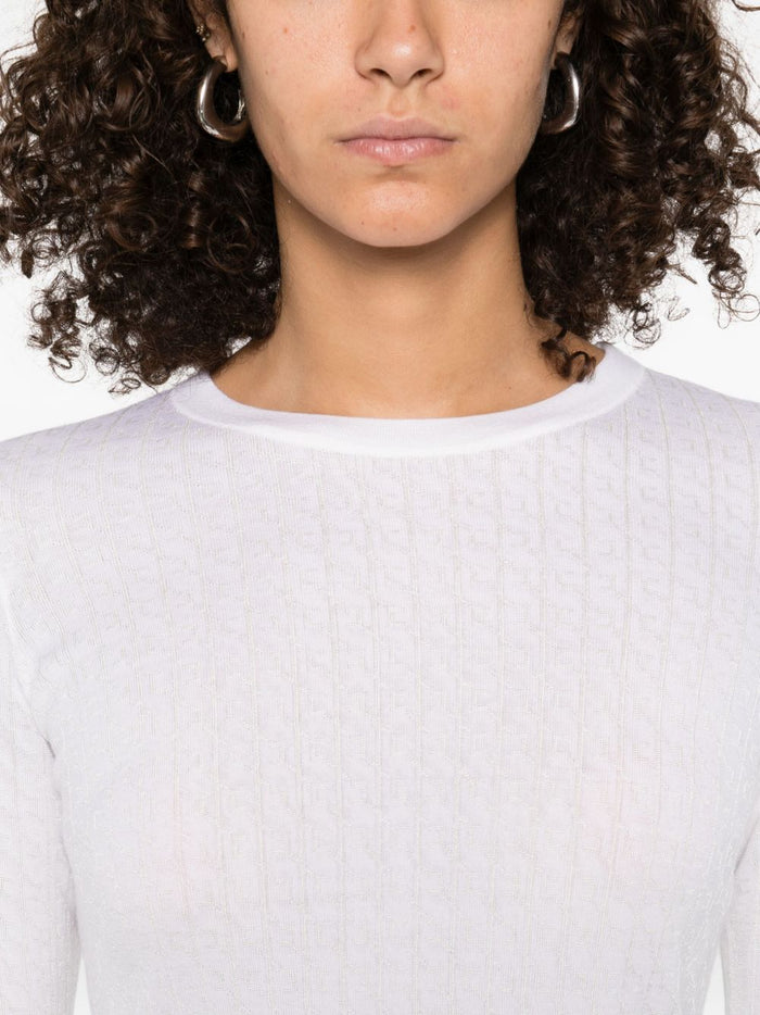 Elisabetta Franchi Sweaters Ivory Viscose