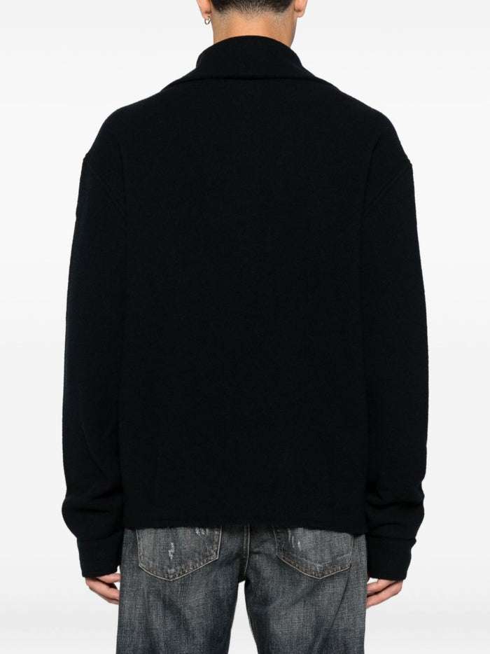 Emporio Armani Sweaters Blue Virgin Wool