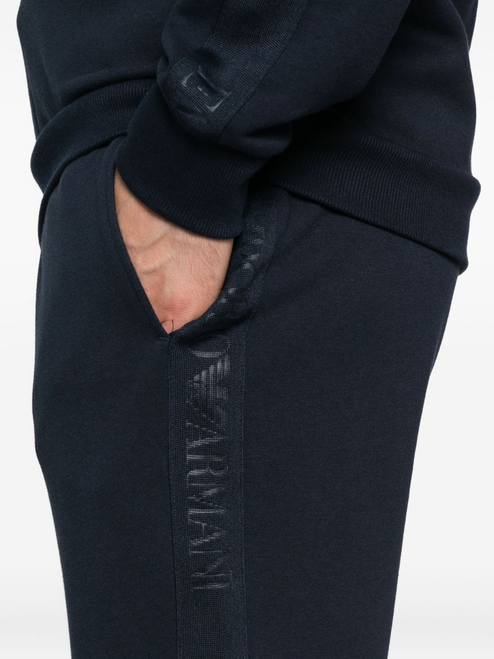 Emporio Armani Sweaters Blu Cotton Polyester