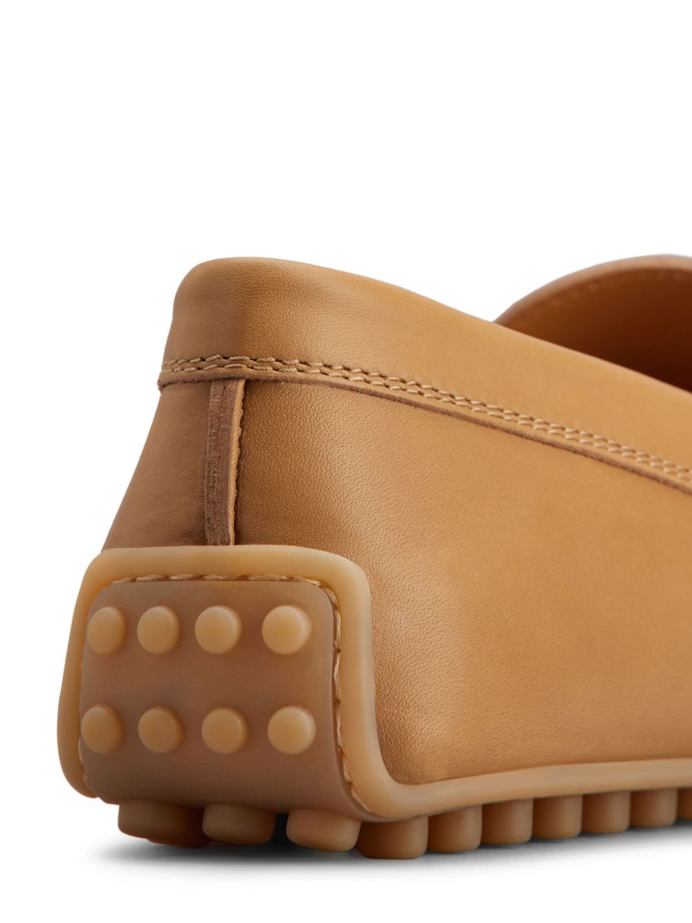 Tods Flat Shoes Camel Leathear