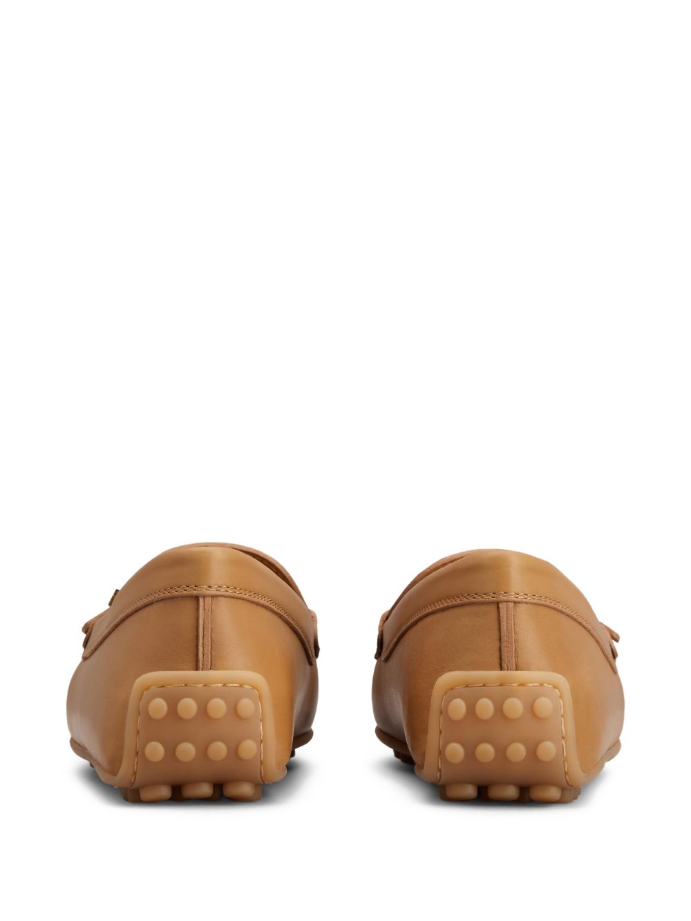 Tods Flat Shoes Camel Leathear