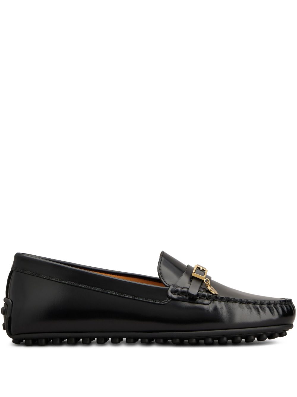 Tods Flat Shoes Black Calf Leather