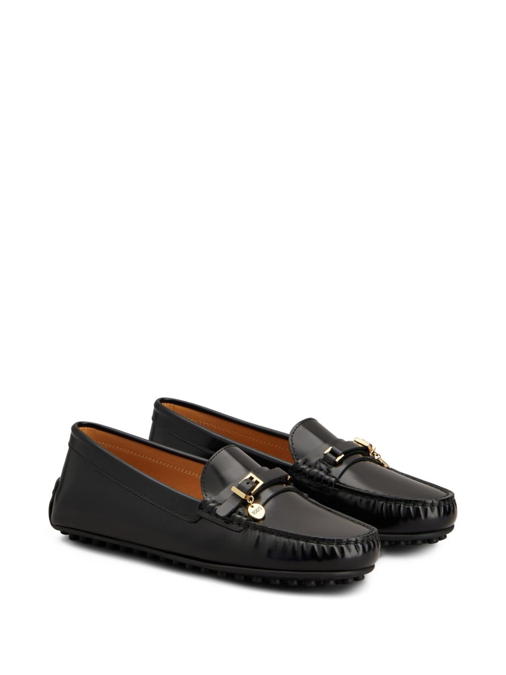 Tods Flat Shoes Black Calf Leather