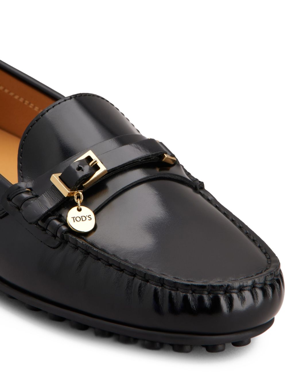 Tods Flat Shoes Black Calf Leather