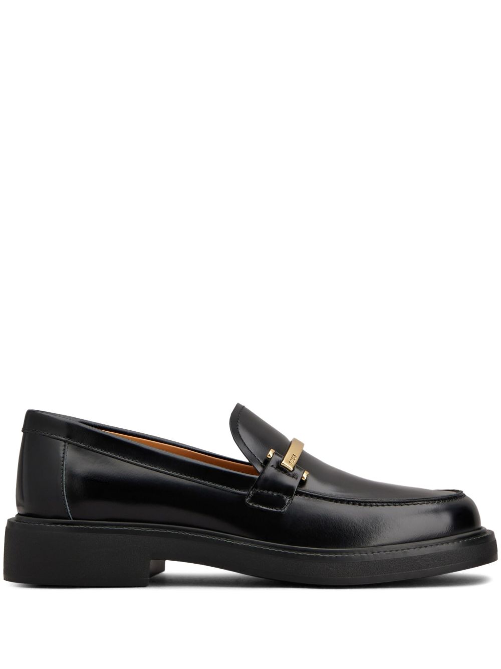 Tods Flat Shoes Black Calf Leather