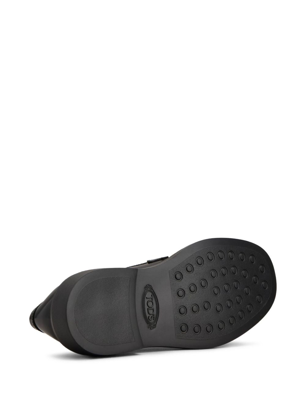 Tods Flat Shoes Black Calf Leather