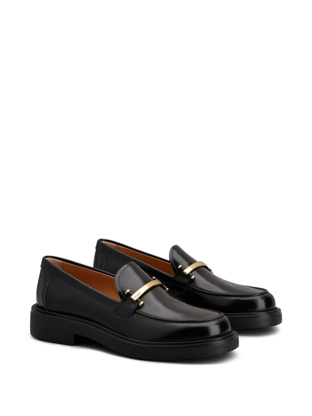 Tods Flat Shoes Black Calf Leather