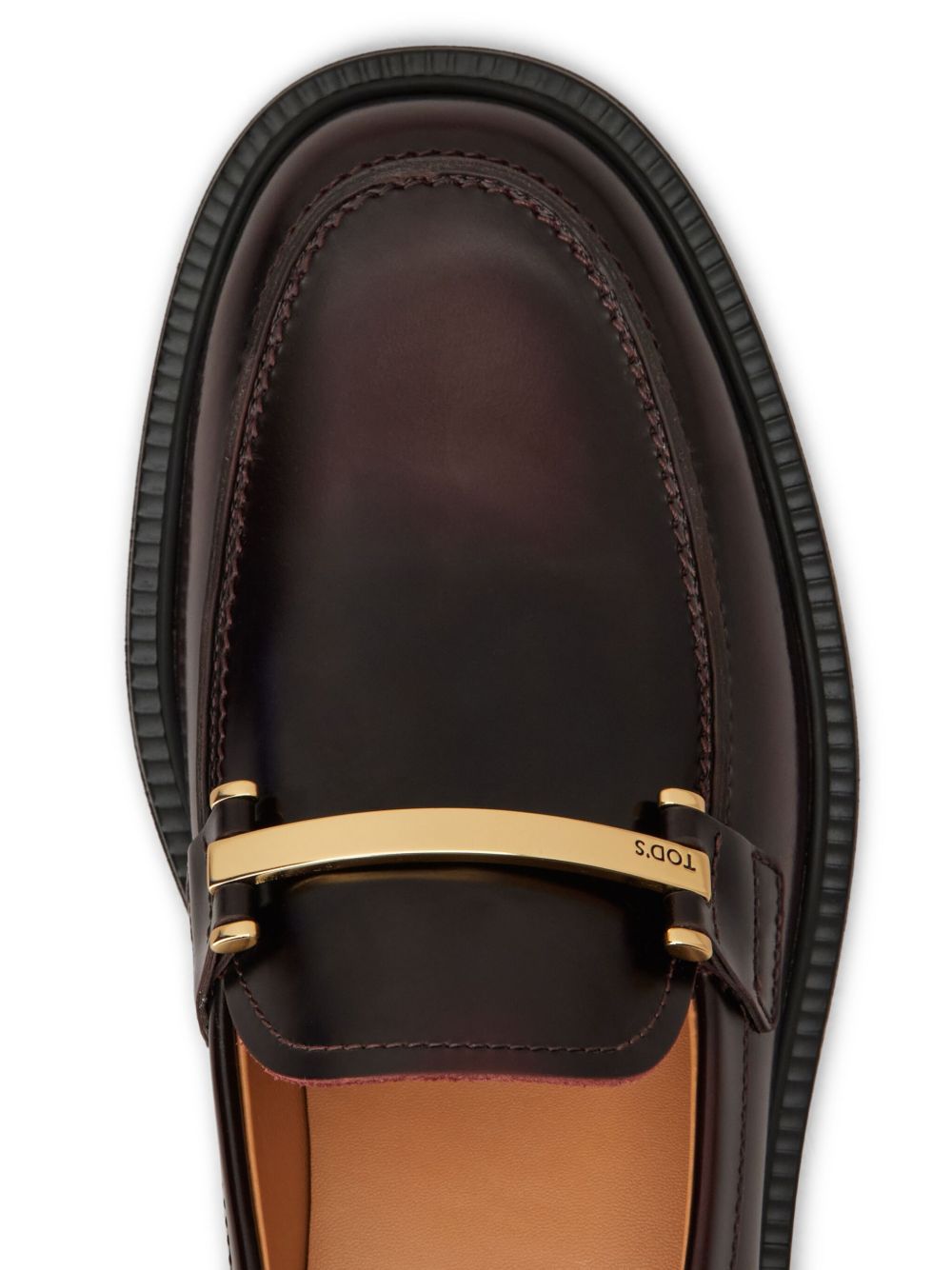 Tods Flat Shoes Bordeaux Calf Leather