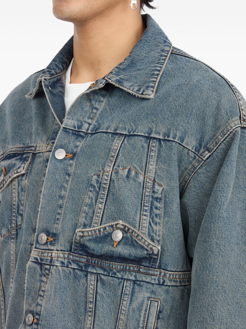 Mm6 Maison Margiela Coats Clear Blue Outer: cotton